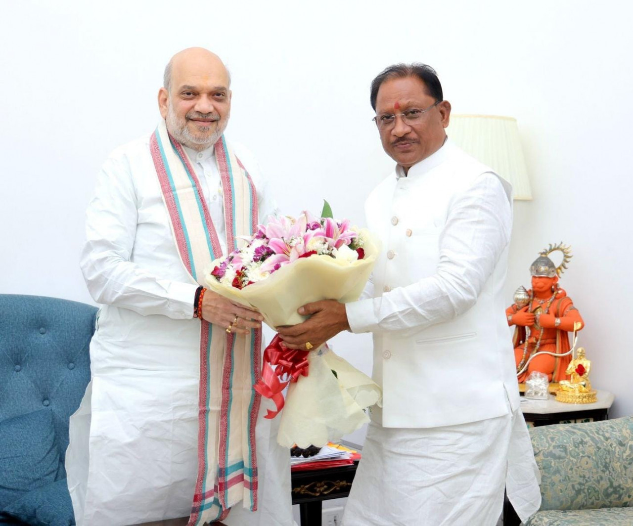 Chief Minister Vishnu Dev Sai meets Union Home Minister Amit Shah