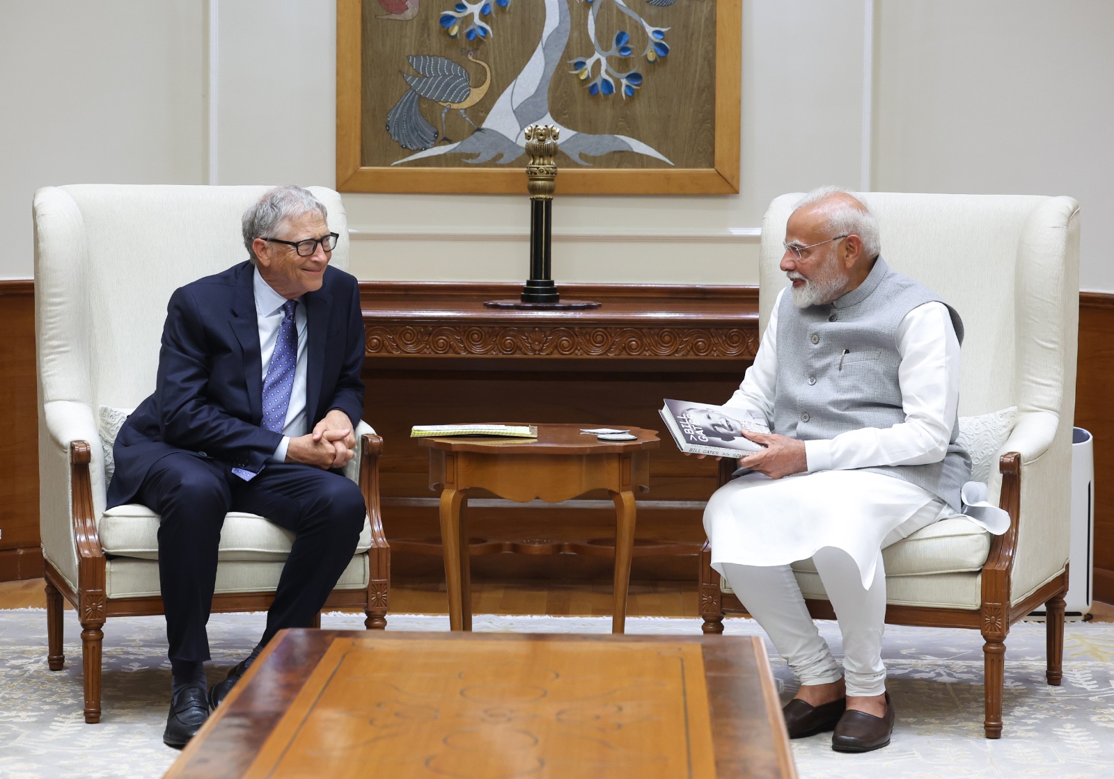 Bill Gates meets Prime Minister Narendra Modi