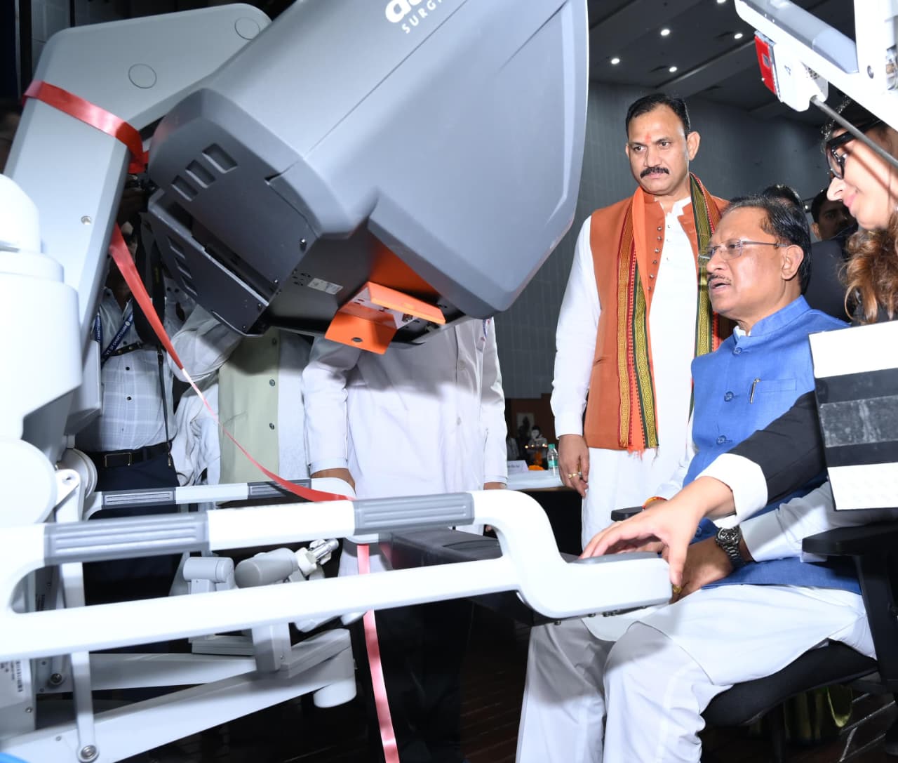 Robotic surgery inaugurated by CM Sai on 6 Sept 2025 in AIIMS Raipur