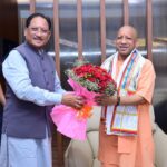 Chief Minister Vishnu Dev Sai with UP CM Yogi Adityanath