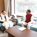 Chief Minister Vishnu Dev Sai Discussing with Union Health Minister J P Nadda